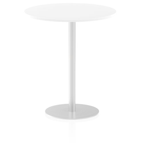 26923DY - Dynamic Italia 1000mm Poseur Round Table White Top 1145mm High Leg ITL0150