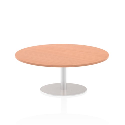 27322DY - Dynamic Italia 1200mm Poseur Round Table Beech Top 475mm High Leg ITL0154