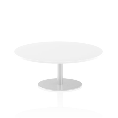 27427DY - Dynamic Italia 1200mm Poseur Round Table White Top 475mm High Leg ITL0156