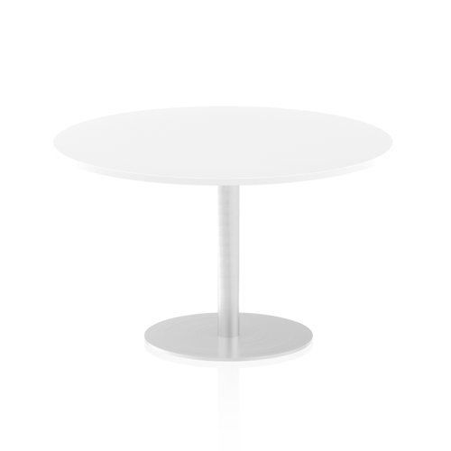 Dynamic Italia 1200mm Poseur Round Table White Top 725mm High Leg ITL0162