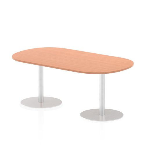Dynamic Italia 1800mm Poseur Boardroom Table Beech Top 725mm High Leg ITL0178