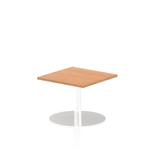 Dynamic Italia 600mm Poseur Square Table Oak Top 475mm High Leg ITL0212