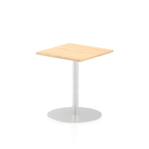 Dynamic Italia 600mm Poseur Square Table Maple Top 725mm High Leg ITL0217