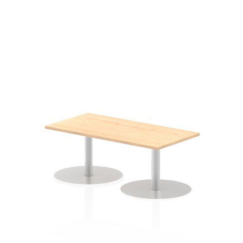 Dynamic Italia 1200 x 600mm Poseur Rectangular Table Maple Top 475mm High Leg ITL0229 27119DY Buy online at Office 5Star or contact us Tel 01594 810081 for assistance