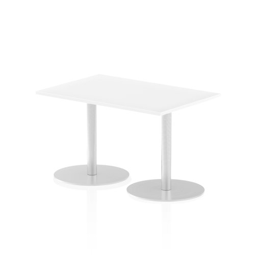 27308DY - Dynamic Italia 1200 x 800mm Poseur Rectangular Table White Top 725mm High Leg ITL0252