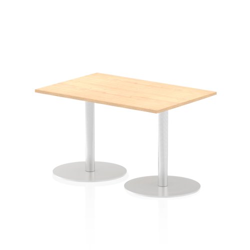 27252DY - Dynamic Italia 1200 x 800mm Poseur Rectangular Table Maple Top 725mm High Leg ITL0253