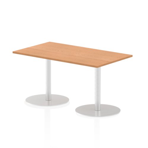 Dynamic Italia 1400 x 800mm Poseur Rectangular Table Oak Top 725mm High Leg ITL0272 Dynamic