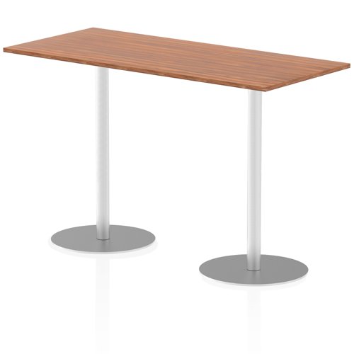 Dynamic Italia 1800 x 800mm Poseur Rectangular Table Walnut Top 1145mm High Leg ITL0311 27777DY Buy online at Office 5Star or contact us Tel 01594 810081 for assistance