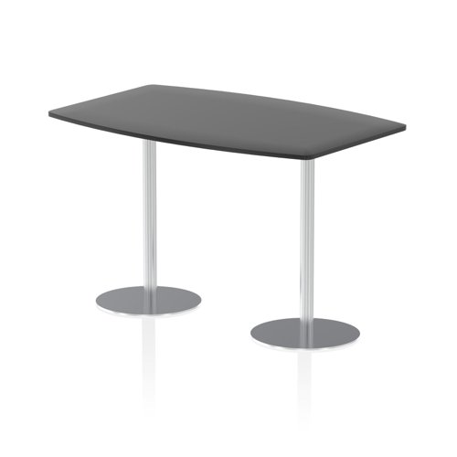 27945DY - Dynamic Italia 1800mm Poseur High Gloss Table Black Top 1145mm High Leg ITL0320