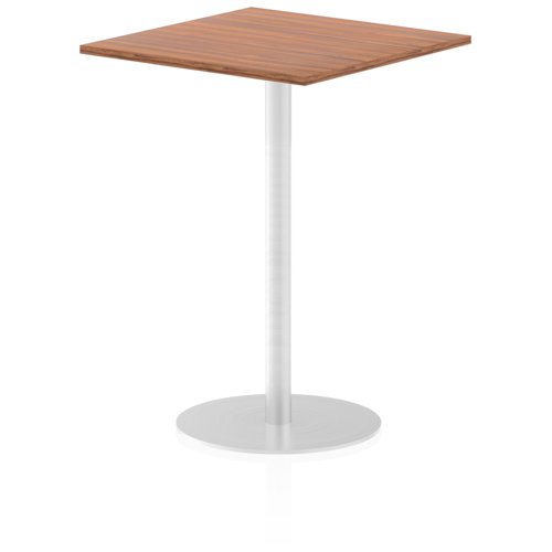 Dynamic Italia 800mm Poseur Square Table Walnut Top 1145mm High Leg ITL0341