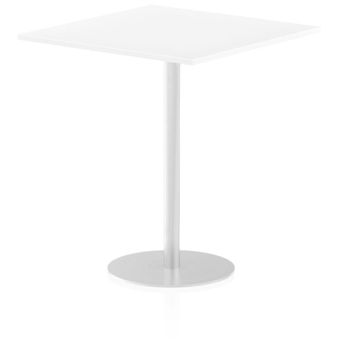 27049DY - Dynamic Italia 1000mm Poseur Square Table White Top 1145mm High Leg ITL0360