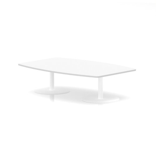 Italia 1800mm High Gloss Coffee Table White Top 475mm High White Leg