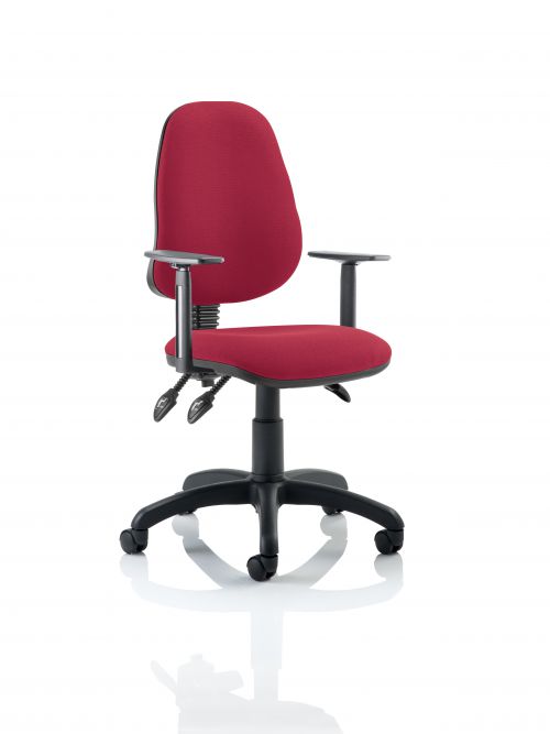 Eclipse Plus III Chair Wine Adjustable Arms KC0047