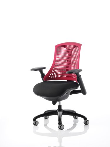 Flex Chair Black Frame With Red Back KC0073