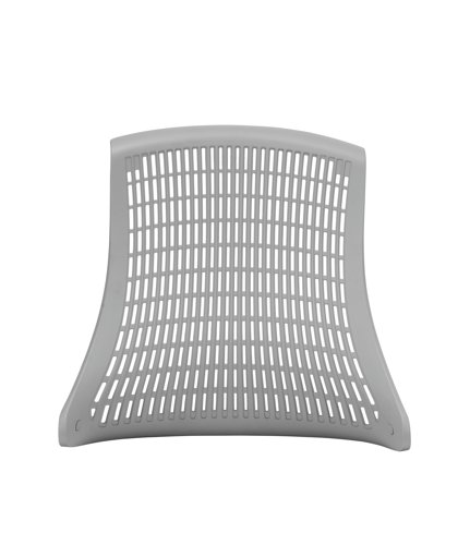 Flex Chair White Frame Grey Back With Headrest KC0093 Dynamic