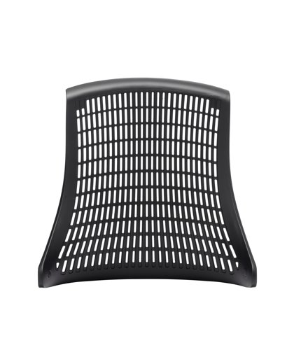 Flex Chair Black Frame With Black Back With Headrest KC0103