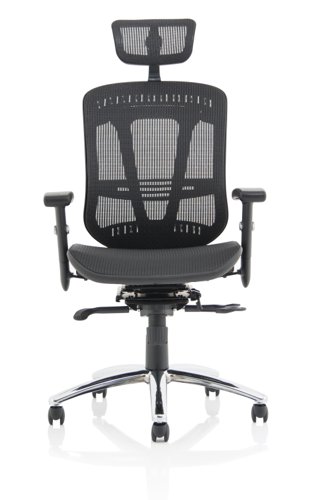 Mirage II Executive Chair Black Mesh With Headrest KC0148