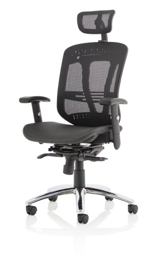 Mirage II Executive Chair Black Mesh With Headrest KC0148  60232DY