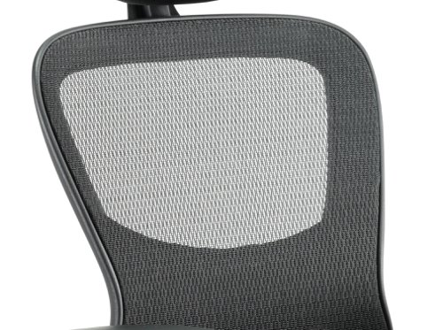 Stealth Shadow Ergo Posture Chair Black Airmesh Seat And Mesh Back With Arms And Headrest KC0158