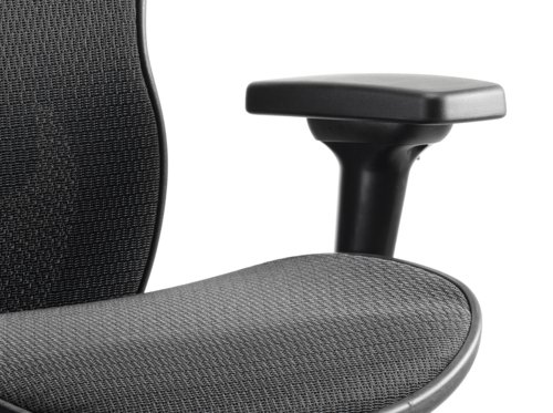 Stealth Shadow Ergo Posture Chair Black Mesh Seat And Back  With Arms And Headrest KC0159