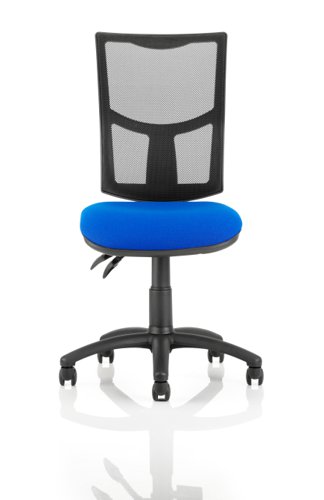 Eclipse Plus II Lever Task Operator Chair Mesh Back With Blue Seat