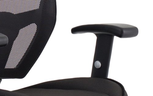 Denver Black Mesh Chair With Headrest KC0283