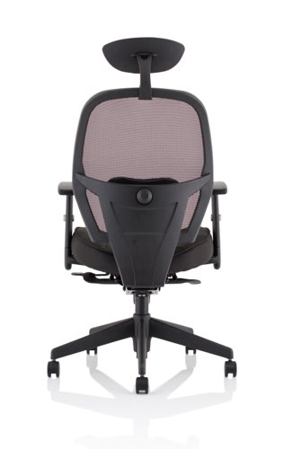 Denver Black Mesh Chair With Headrest KC0283