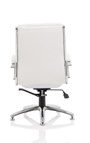 82181DY - Classic Executive Medium Back Chair White with Chrome Glides KC0293
