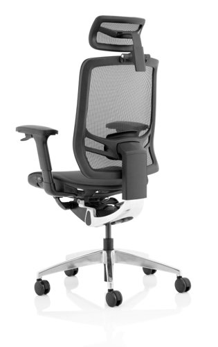 59546DY - Ergo Click Chair Black Mesh Seat Black Mesh Back with Headrest KC0297