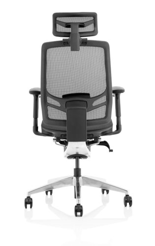 59546DY - Ergo Click Chair Black Mesh Seat Black Mesh Back with Headrest KC0297
