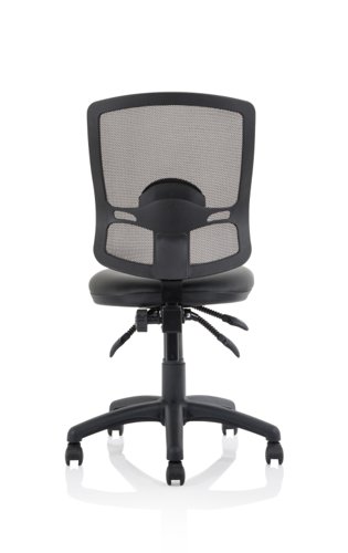 KC0425 Eclipse Plus III Deluxe Mesh Back with Soft Bonded Leather Seat