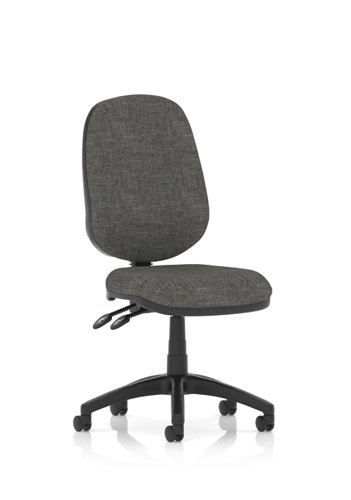 DD-LUNA2CH Luna II Lever Task Operator Chair Charcoal Without Arms