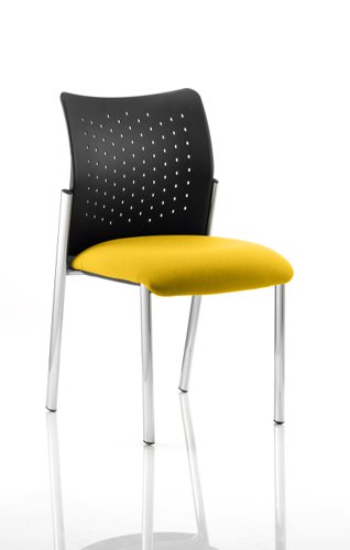 Academy Bespoke Colour Seat Without Arms Senna Yellow Visitors Chairs KCUP0013