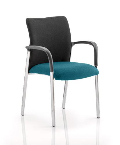 KCUP0031 Academy Black Fabric Back Bespoke Colour Seat With Arms Maringa Teal