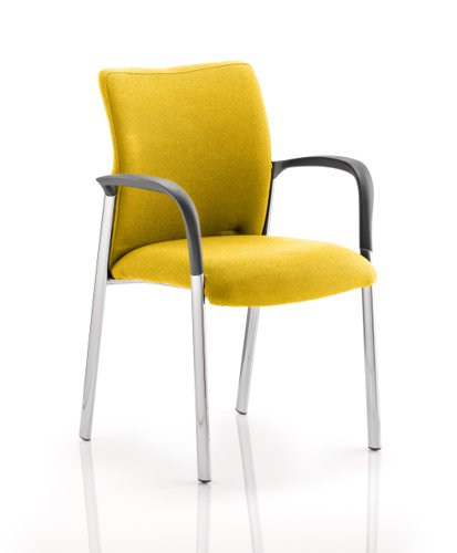 Academy Fully Bespoke Fabric Chair with Arms Senna Yellow KCUP0037 Dynamic