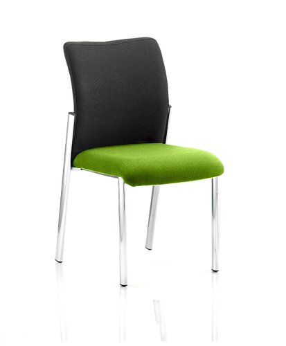 Academy Black Fabric Back Bespoke Colour Seat Without Arms Lime