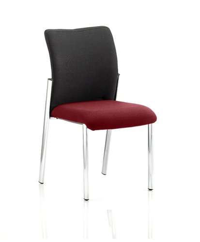 KCUP0046 Academy Black Fabric Back Bespoke Colour Seat Without Arms Ginseng Chilli