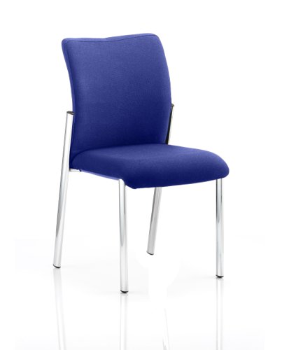 Academy Bespoke Colour Fabric Back With Bespoke Colour Seat Without Arms Stevia Blue Visitors Chairs KCUP0051