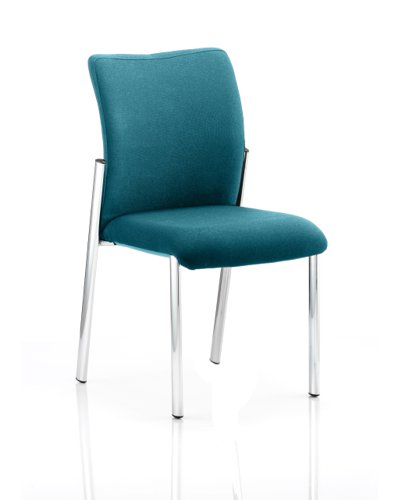 Academy Bespoke Colour Fabric Back With Bespoke Colour Seat Without Arms Maringa Teal Visitors Chairs KCUP0055
