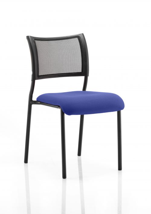 Brunswick No Arm Bespoke Colour Seat Black Frame Admiral Blue