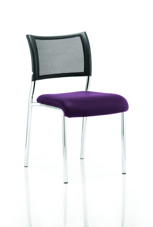 Brunswick No Arm Bespoke Colour Seat Chrome Frame Purple