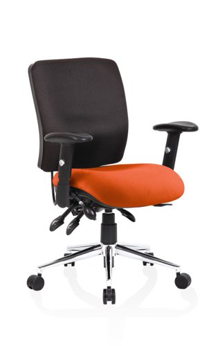 KCUP0124 Chiro Medium Back Bespoke Colour Seat Tabasco Orange