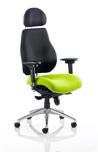 Chiro Plus Ultimate With Headrest Bespoke Colour Seat Myrrh Green Dynamic
