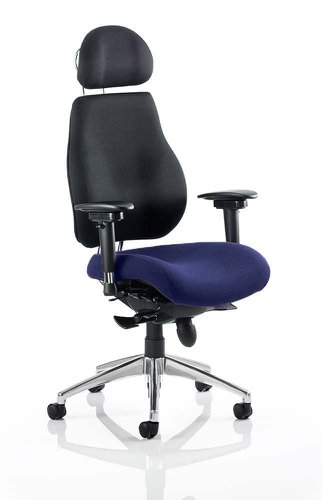 Chiro Plus Ultimate With Headrest Bespoke Colour Seat Stevia Blue Dynamic
