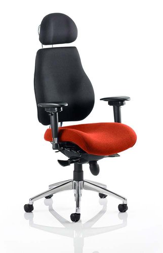 KCUP0164 Chiro Plus Ultimate With Headrest Bespoke Colour Seat Tabasco Orange