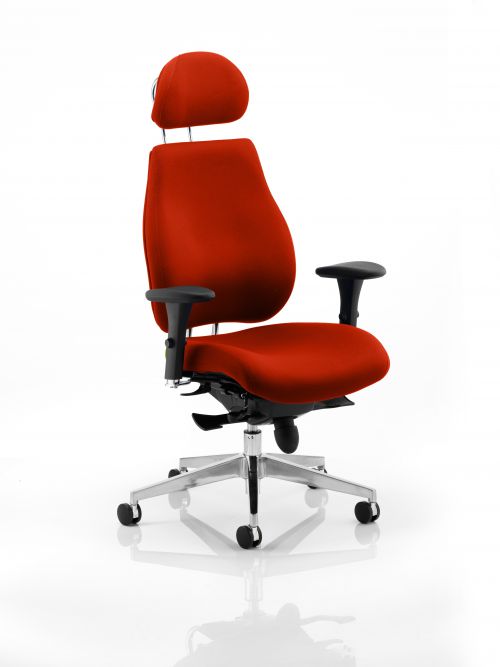 Chiro Plus Ultimate With Headrest Bespoke Colour Orange