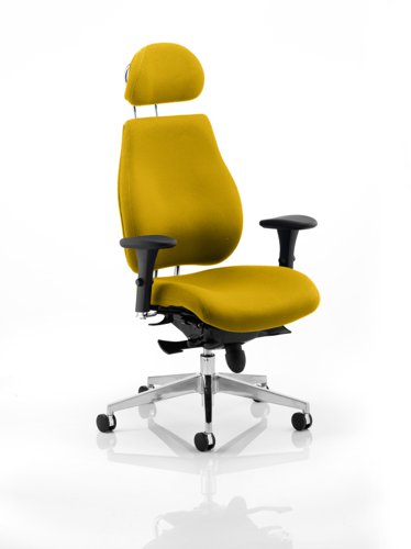 Chiro Plus Headrest Bespoke Colour Senna Yellow