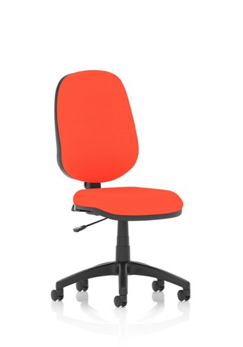 Eclipse Plus I Lever Task Operator Chair Bespoke Colour Seat Tabasco Orange Office Chairs KCUP0220