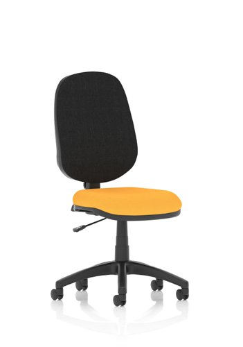 Eclipse Plus I Lever Task Operator Chair Bespoke Colour Seat Senna Yellow Office Chairs KCUP0221
