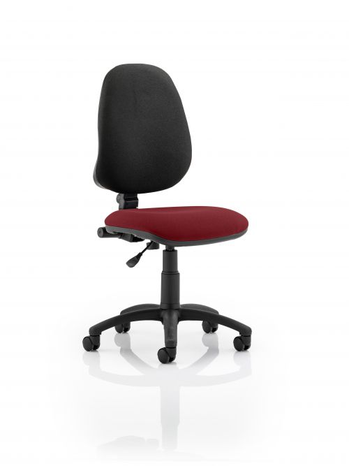 Eclipse I Lever Task Operator Chair Bespoke Colour Seat Ginseng Chilli